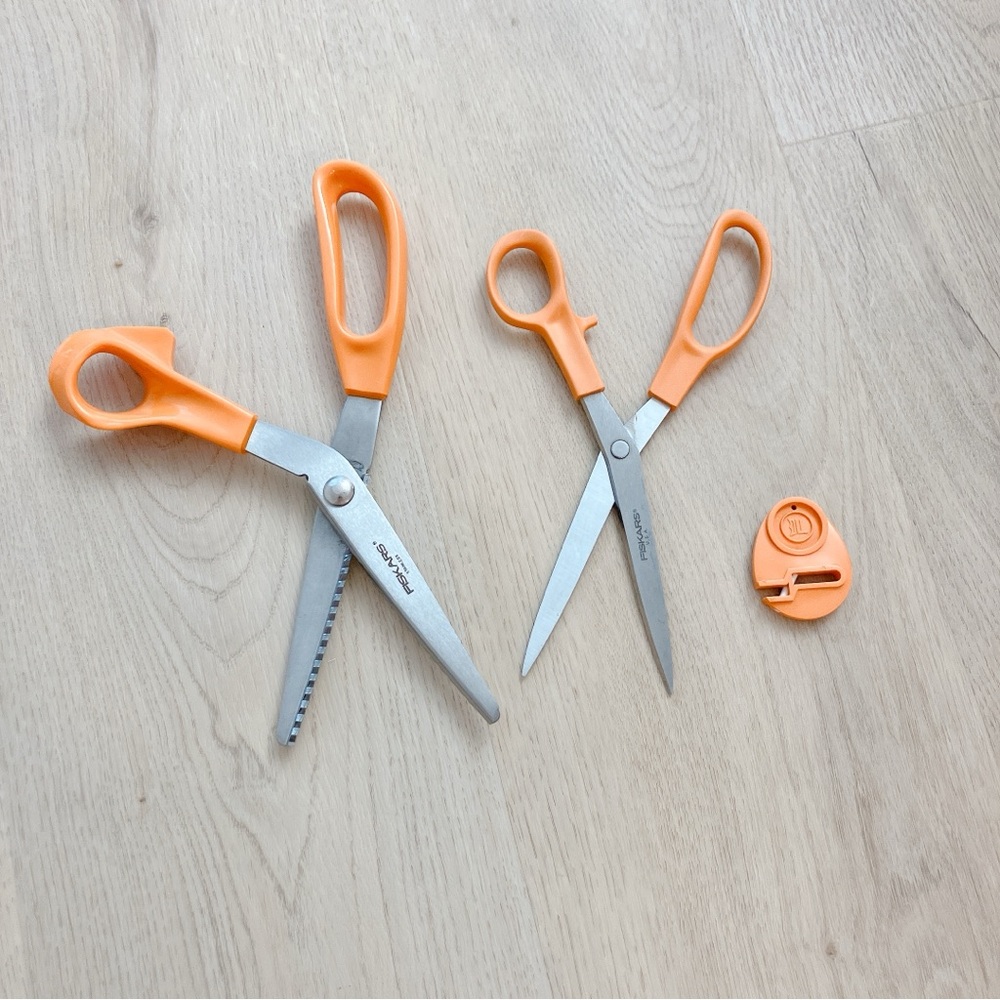Fiskars Sewing Scissors Set and Sharpener - Picture 2 of 2